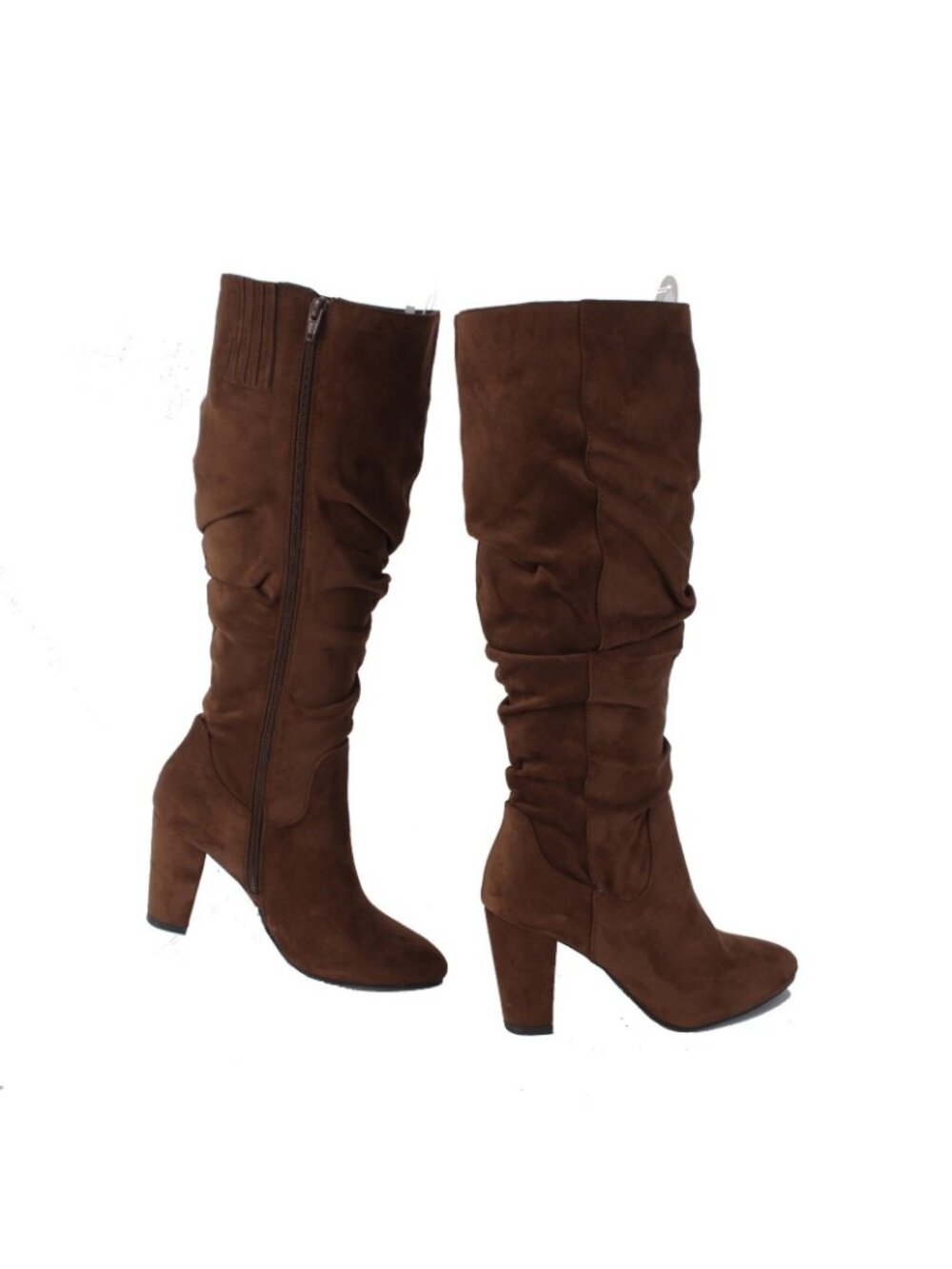 White Mountain Boots Sz 9M Brown Textile Man Made Calf 3.5" Boots - Picture 5 of 8